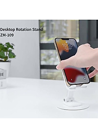 Giá đỡ kệ đỡ cho điện thoại xoay 360 độ hiệu WIWU Destop Rolation Stand ZM-109 - thay đổi chiều cao, xoay mọi góc độ, gấp gọn gàng khi không sử dụng - Hàng nhập khẩu