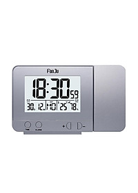 Đồng Hồ Báo Thức Kỹ Thuật Số Màn Hình Lcd Đa Chức Năng Xoay Được