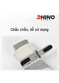 Găng tay lót lông cừu giữ ấm mùa đông chống gió, kháng nước Rhino G904 Bao tay chống trượt đi xe máy, xe đạp cho nam nữ, bảo hộ đi phượt