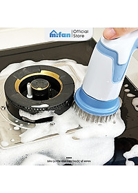 Máy Cọ Rửa Điện Cầm Tay Đa Năng Mifan K3 25W - Kèm 4 Đầu Chổi, Pin Sạc 2000mAh, Chống Nước IPX7, Tốc Độ 500rpm, Bảo Hành 12 Tháng