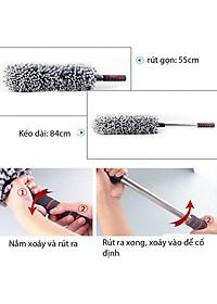 Chổi Lau Quét Bụi Xe Ô Tô, Chổi Lau Vệ Sinh Xe Ô Tô Đa Năng{điều chỉnh dài -ngắn)