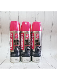 Xịt Dưỡng Bóng Vỏ Lốp Ô Tô - Phục Hồi Nhựa Đen Flamingo F010 500ml