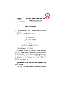 Bộ luật Dân sự (hiện hành) (bản in 2024)