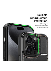 Ốp Lưng Da Sạc Từ Tính Dành Cho iPhone 15 ProMax/ iPhone 15 Pro/ iPhone 15 Plus/ iphone 15 DUX DUCIS Rafi Series_ Hàng chính hãng
