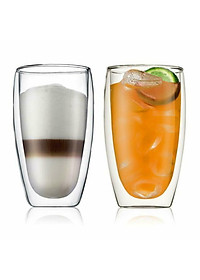 Bộ 2 cốc thủy tinh 2 lớp Bodum Pavina dung tích 450ml 4560-10