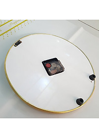 Đồng Hồ Treo Tường Tráng Gương Hươu Và Cây Lá Vàng (Đường Kính 40cm)