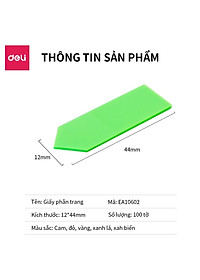 Giấy Note Ghi Chú Đánh Dấu Trang Giấy Phân Trang Dạng Dài Nhiều Màu Sắc Trong Suốt - 9062