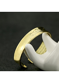 VÒNG TAY HOA SEN CHỮ PHẬT KHẮC BÁT NHÃ TÂM KINH BẰNG ĐỒNG