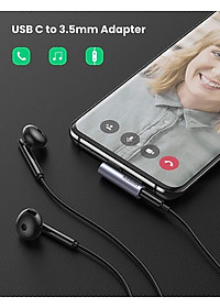 Ugreen UG80384AV154TK Jack chuyển USB type C bẻ góc 90 độ ra 3.5mm Headphone Audio - HÀNG CHÍNH HÃNG