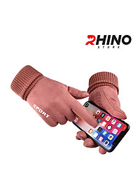 Găng tay da lộn giữ ấm mùa đông Rhino G801 nam nữ, chống gió