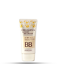 Kem nền trang điểm 3 trong 1 3W Clinic Collagen & Luxury Gold BB Cream SPF50+ PA+++ 50ml