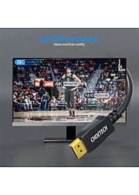 Dây Cáp DisplayPort 2 Đầu Đực Dài 2M 1.2 Phân Giải 8K 60hz Tốc Độ 32.4Gbps CHOETECH XDD01 - Hàng Chính Hãng