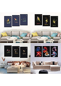 - HCM Tranh treo tường bộ, nghệ thuật theo phong cách bắc âu mẫu mới 2021- Tặng kèm đinh đa năng