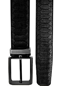 Thắt Lưng Nam Da Trăn VIP Đầu Kim Huy Hoàng HT4327 - Đen