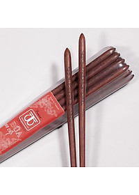 Đũa Đẹp gỗ cẩm cao cấp tiện trụ tròn khắc hình hoa dây lan tây MãDCT041LSK 