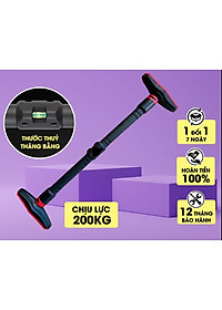 Thanh xà đơn gắn cửa, xà đơn treo tường Thước Thăng Bằng, chịu lực 200kg, chốt khóa an toàn chông trượt tập luyện tại nhà TP201PU