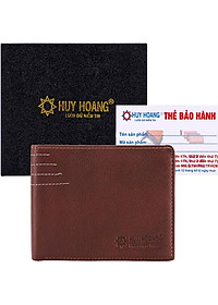 Ví Nam Viền Chỉ Huy Hoàng HT2128 (12.5 x 10 cm) - Da Bò
