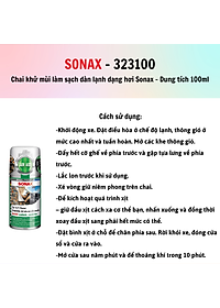 Chai khử mùi làm sạch dàn lạnh dạng hơi Sonax Car A/C Cleaner 100ml 323100