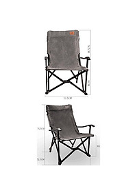 Ghế cắm trại campingmoon campoutvn cắm trại dã ngoại du lịch ghế câu cá xếp gọn tay cầm sang trọng glamping vài thoáng khí  F-1003C-H A248