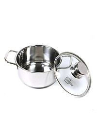 Bộ nồi chảo chống dính Fivestar 3 đáy từ nắp kính ( tặng 2 vá canh )