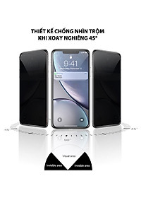 Kính cường lực dành cho iPhone Xs/X Full 3D MIPOW KING BULL chống nhìn trộm - Hàng chính hãng