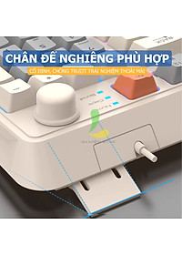 Combo bàn phím chuột có dây gaming XUNFOX K820 - Bàn phím chơi game Led 7 màu phím giả cơ chuột 3600 DPI ấn tượng - Hàng nhập khẩu