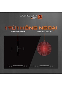 Bếp đôi điện từ hồng ngoại JUNGER CEJ-203-IF 4200W Không kén nồi Hàng Chính Hãng Bảo Hành 36 Tháng