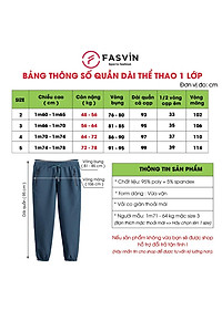 Quần Gió Nam Dài Thể Thao FASVIN DC21487.HN Dáng Baggy Thoải Mái Vải Gió Chun Cao Cấp Hàng Nhà Máy