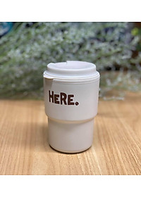 Cốc giữ nhiệt Here Inomata 320m có nắp xoay để đậy kín giữ nhiệt & đảm bảo an toàn vệ sinh - Hàng nội địa Nhật Bản |#Made in Japan|