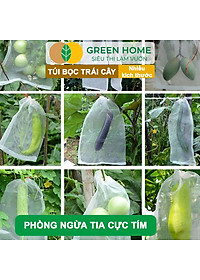 10 Túi Bọc Cam, Lê, Ổi GreenHome, 18x19cm, Có Nút Cài, Độ Bền 3-5 Năm, Nhiều Kích thước