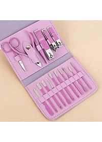 Bộ Bấm Móng Tay 16 Món Cao Cấp Nhỏ Gọn , Kìm Cắt Móng Tay Chân Làm Nail Kèm  Hộp Đựng Sang Trọng
