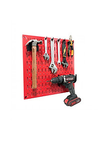Bảng treo dụng cụ SMLIFE Pegboard cơ khí SQ – Đỏ