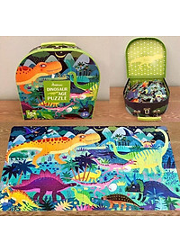 Đồ chơi xếp hình Mideer - Valy xếp hình khủng long 104 mảnh ghép - Dinosaur Age