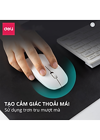 Bàn Di Chuột - Miếng Lót Chuột Hai Mặt Da PU Chống Nước Deli - Kiêm Deskpad Thảm Da, Trải Bàn Làm Việc - Nhiều Kích Cỡ Màu Sắc - Hàng Chính Hãng - VS782 VS783