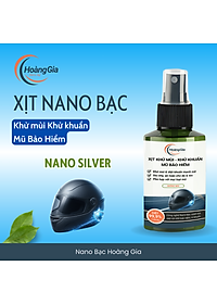 Xịt Khử Mùi Mũ Bảo Hiểm Nano Bạc Hoàng Gia Diệt Khuẩn Khử Mùi, Bảo Vệ Da Đầu & Tóc - 100ml