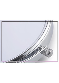 Gương trang điểm phóng đại 3 lần, xoay 360 độ, 2 mặt siêu nét, để bàn, Inox 304, Size 18cm, 20cm, Minh House G31