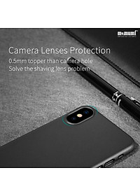 Ốp lưng nhám siêu mỏng 0.3mm cho iPhone XS Max hiệu Memumi có gờ bảo vệ camera - Hàng chính hãng