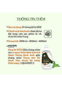 Nước Giặt Xả Hữu Cơ Bồ Hòn ECOCARE 1L-2L-4L Tinh Dầu Hoa Bưởi, Sạch Khuẩn, Dịu Nhẹ Với Mọi Làn Da, Hương Thơm Mát