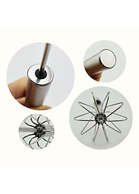 Dụng Cụ Đánh Trứng Cầm Tay Dạng Ấn Trục Xoay Tự Động - Chất Liệu Thép Không Gỉ 304 Cao Cấp - Chính Hãng MINIIN