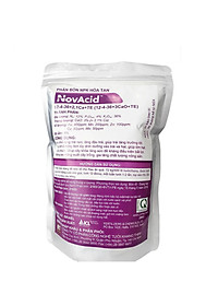 Phân bón hòa tan Israel Novacid 12-40-36+3CaO+Te, Hoà tan 100% sử dụng cho hệ thống tưới nhỏ giọt và tưới phun. Hạn chế rụng trái non, thúc hoa ra màu đẹp và tăng sức đề kháng cho cây trồng