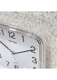 Đồng hồ Rhythm CMG466NR19 Kt 25.0 x 25.0 x 4.5cm, 500g Vỏ nhựa. Dùng Pin.