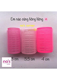 Lô quấn tóc tự dính cuốn uốn phồng tóc mái nhựa (1 cái)