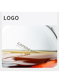 Ly thủy tinh uống trà cà phê 360ml CAFE DE KONA