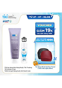 Hộp quà sữa rửa mặt dưỡng trắng cao cấp Hada Labo Premium Cleanser Radiance 100g + Tặng Lotion dưỡng ẩm Hada Labo 40ml