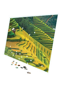 Tranh xếp Hình Tia Sáng Ruộng Bậc Thang Mù Cang Chải (2035 Mảnh Ghép)
