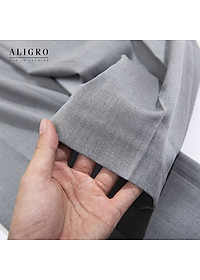 Quần Âu Nam ALIGRO Màu Ghi Form Chuẩn Slimfit Vải Cotton Cao Cấp Cực Tôn Dáng, Lịch Sự ALGO1027
