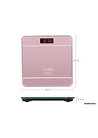 Cân sức khỏe điện tử iSCALE cân tối đa 180kg - Cân điện tử 180kg - Hàng chính hãng