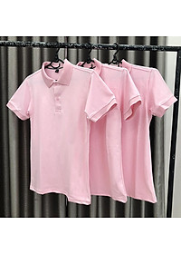 Áo Thun Có Cổ Cá Sấu 4 Chiều Hồng Sen