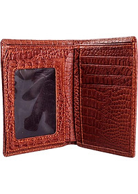 Bộ Ví & Thắt Lưng Nam Vân Cá Sấu Huy Hoàng HT2121-HT4115 (23 x 11,5 cm) - Đen