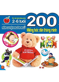 Bộ bóc dán hấp dẫn dành cho bé từ 2-6 tuổi:  Combo 9 Tập 200 Miếng Bóc Dán